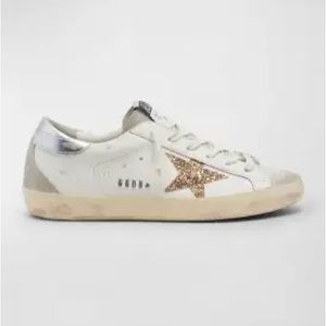 COPY - Golden Goose Superstar Leather Glitter Low-Top Sneakers - Women’s US 7 /…